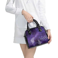 Aotearoa Taniko Matariki Shoulder Handbag Cosmic Violet