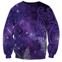 Aotearoa Taniko Matariki Sweatshirt Cosmic Violet