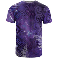 Aotearoa Taniko Matariki T Shirt Cosmic Violet