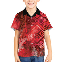 Aotearoa Taniko Matariki Hawaiian Shirt Cosmic Red