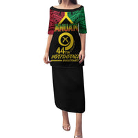 Vanuatu 44th Independence Anniversary Puletasi LT7 Long Dress Colorful - Polynesian Pride