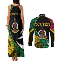 Vanuatu Independence Day Yumi 44 Couples Matching Tank Maxi Dress and Long Sleeve Button Shirt
