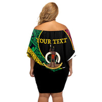 Vanuatu Independence Day Yumi 44 Off Shoulder Short Dress