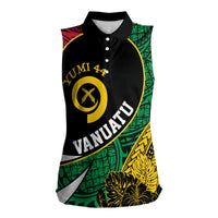 Vanuatu Independence Day Yumi 44 Women Sleeveless Polo Shirt