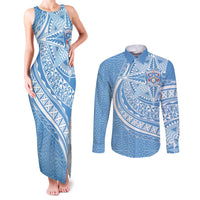 Tonga Apifo'ou Kolisi Personalized Couples Matching Tank Maxi Dress and Long Sleeve Button Shirt Ngatu Tokelaufeletoa Motifs