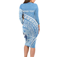 Tonga Apifo'ou Kolisi Personalized Family Matching Long Sleeve Bodycon Dress and Hawaiian Shirt Ngatu Tokelaufeletoa Motifs LT7 - Polynesian Pride