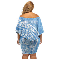 Tonga Apifo'ou Kolisi Personalized Family Matching Off Shoulder Short Dress and Hawaiian Shirt Ngatu Tokelaufeletoa Motifs LT7 - Polynesian Pride