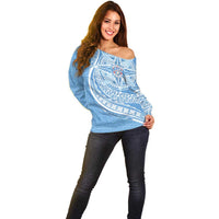 Tonga Apifo'ou Kolisi Personalized Off Shoulder Sweater Ngatu Tokelaufeletoa Motifs
