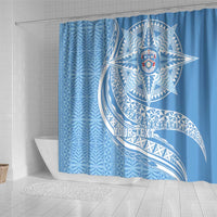 Tonga Apifo'ou Kolisi Personalized Shower Curtain Ngatu Tokelaufeletoa Motifs LT7 - Polynesian Pride