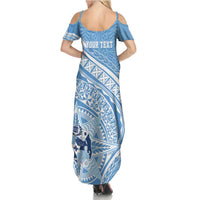 Tonga Apifo'ou Kolisi Personalized Summer Maxi Dress Ngatu Tokelaufeletoa Motifs