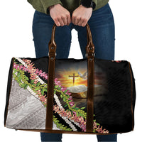 Hawaii Mokihana Mix Pikake Leis Mahalo 'Olelo Travel Bag Black LT7 Black - Polynesian Pride