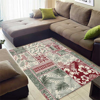 Aloha Hawaii Pastel Christmas Patchwork Area Rug Classic Style - Polynesian Pride