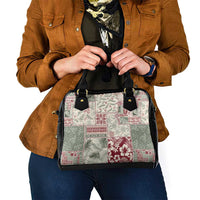 Aloha Hawaii Pastel Christmas Patchwork Shoulder Handbag Classic Style - Polynesian Pride