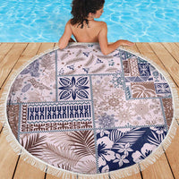 Aloha Hawaii Pastel Christmas Patchwork Beach Blanket Rustic Style - Polynesian Pride