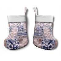 Aloha Hawaii Pastel Christmas Patchwork Christmas Stocking Rustic Style - Polynesian Pride