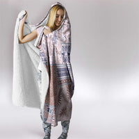 Aloha Hawaii Pastel Christmas Patchwork Hooded Blanket Rustic Style - Polynesian Pride