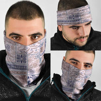 Aloha Hawaii Pastel Christmas Patchwork Neck Gaiter Rustic Style - Polynesian Pride