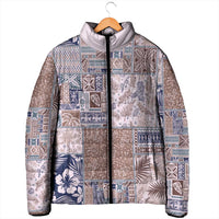 Aloha Hawaii Pastel Christmas Patchwork Padded Jacket Rustic Style LT7 - Polynesian Pride