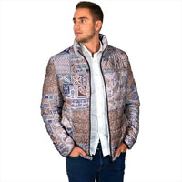 Aloha Hawaii Pastel Christmas Patchwork Padded Jacket Rustic Style LT7 - Polynesian Pride