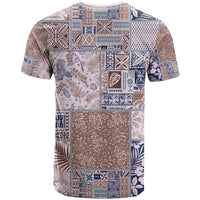 Aloha Hawaii Pastel Christmas Patchwork T Shirt Rustic Style - Polynesian Pride