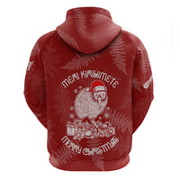 New Zealand Christmas Hoodie Silver Fern Mix Kiwi Bird Ver01 LT7 - Polynesian Pride