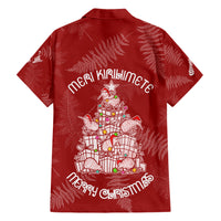 New Zealand Christmas Family Matching Short Sleeve Bodycon Dress and Hawaiian Shirt Silver Fern Mix Kiwi Bird Ver02 LT7 - Polynesian Pride