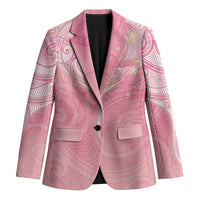 Breast Cancer Awareness Maori Aotearoa Blazer Manta Ray - Pink Glaze - Polynesian Pride