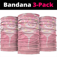 Breast Cancer Awareness Maori Aotearoa Neck Gaiter Manta Ray - Pink Glaze - Polynesian Pride