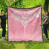 Breast Cancer Awareness Maori Aotearoa Quilt Manta Ray - Pink Glaze - Polynesian Pride