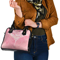 Breast Cancer Awareness Maori Aotearoa Shoulder Handbag Manta Ray - Pink Glaze - Polynesian Pride