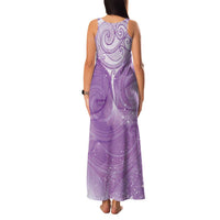 Epilepsy Awareness Maori Aotearoa Family Matching Tank Maxi Dress and Hawaiian Shirt Manta Ray - Purple Glaze LT7 - Polynesian Pride