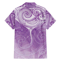 Epilepsy Awareness Maori Aotearoa Hawaiian Shirt Manta Ray - Purple Glaze - Polynesian Pride