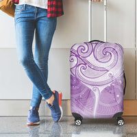 Epilepsy Awareness Maori Aotearoa Luggage Cover Manta Ray - Purple Glaze - Polynesian Pride