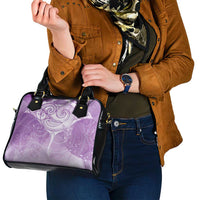Epilepsy Awareness Maori Aotearoa Shoulder Handbag Manta Ray - Purple Glaze - Polynesian Pride