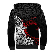 Valentine New Zealand Sherpa Hoodie Aotearoa Couple Maori Aroha Ki a Koe LT7 - Polynesian Pride