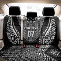 2025 Rugby Championship New Zealand Custom Back Car Seat Cover Poutama Motifs - Polynesian Pride