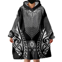 2025 Rugby Championship New Zealand Custom Wearable Blanket Hoodie Poutama Motifs LT7 - Polynesian Pride