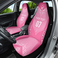 2025 Rugby Championship New Zealand Custom Car Seat Cover Poutama Motifs - Pink Out LT7 - Polynesian Pride