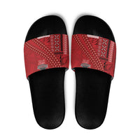 Samoa FAST Siapo Slide Sandals Tatau-Ulafala Vines - Polynesian Pride