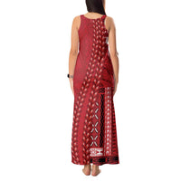 Samoa FAST Siapo Tank Maxi Dress Tatau-Ulafala Vines - Polynesian Pride