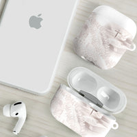 Samoa Lotu Tamaiti White Prayers AirPods Case Floral Mamanu Siapo LT7 - Polynesian Pride