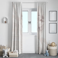 Samoa Lotu Tamaiti White Prayers Window Curtain Floral Mamanu Siapo LT7 - Polynesian Pride