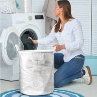 Tonga White Sunday Fakame Laundry Basket Tokelaufeletoa Kupesi LT7 - Polynesian Pride