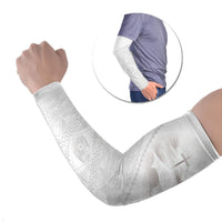 Tonga White Sunday Fakame Arm Sleeves Tokelaufeletoa Kupesi LT7 Set of 2 White - Polynesian Pride