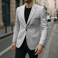 Tonga White Sunday Fakame Blazer Tokelaufeletoa Kupesi LT7 - Polynesian Pride
