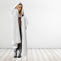 Tonga White Sunday Fakame Hooded Blanket Tokelaufeletoa Kupesi LT7 - Polynesian Pride