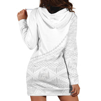 Tonga White Sunday Fakame Hoodie Dress Tokelaufeletoa Kupesi LT7 - Polynesian Pride