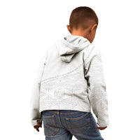 Tonga White Sunday Fakame Kid Hoodie Tokelaufeletoa Kupesi LT7 - Polynesian Pride