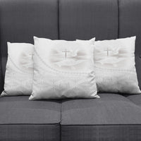 Tonga White Sunday Fakame Pillow Cover Tokelaufeletoa Kupesi LT7 - Polynesian Pride
