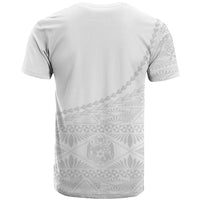 Tonga White Sunday Fakame T Shirt Tokelaufeletoa Kupesi LT7 - Polynesian Pride